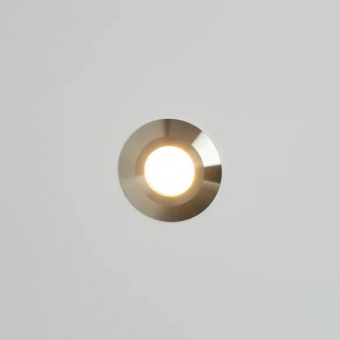 Светильник ART-DECK-LAMP-R40-1W + Накладка ART-DECK-CAP-FLAT-R50 (SL, 120 deg, 12-24V, IP67)