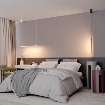 Светильник SP-UMBRA-HANG-H-L900-15W Warm3000 (WH, 120 deg, 230V, IP20 Металл) для потолка купить в Казани