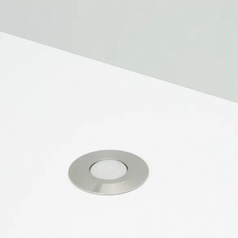 Светильник ART-DECK-LAMP-R40-1W + Накладка ART-DECK-CAP-FLAT-R50 (SL, 120 deg, 12-24V, IP67)